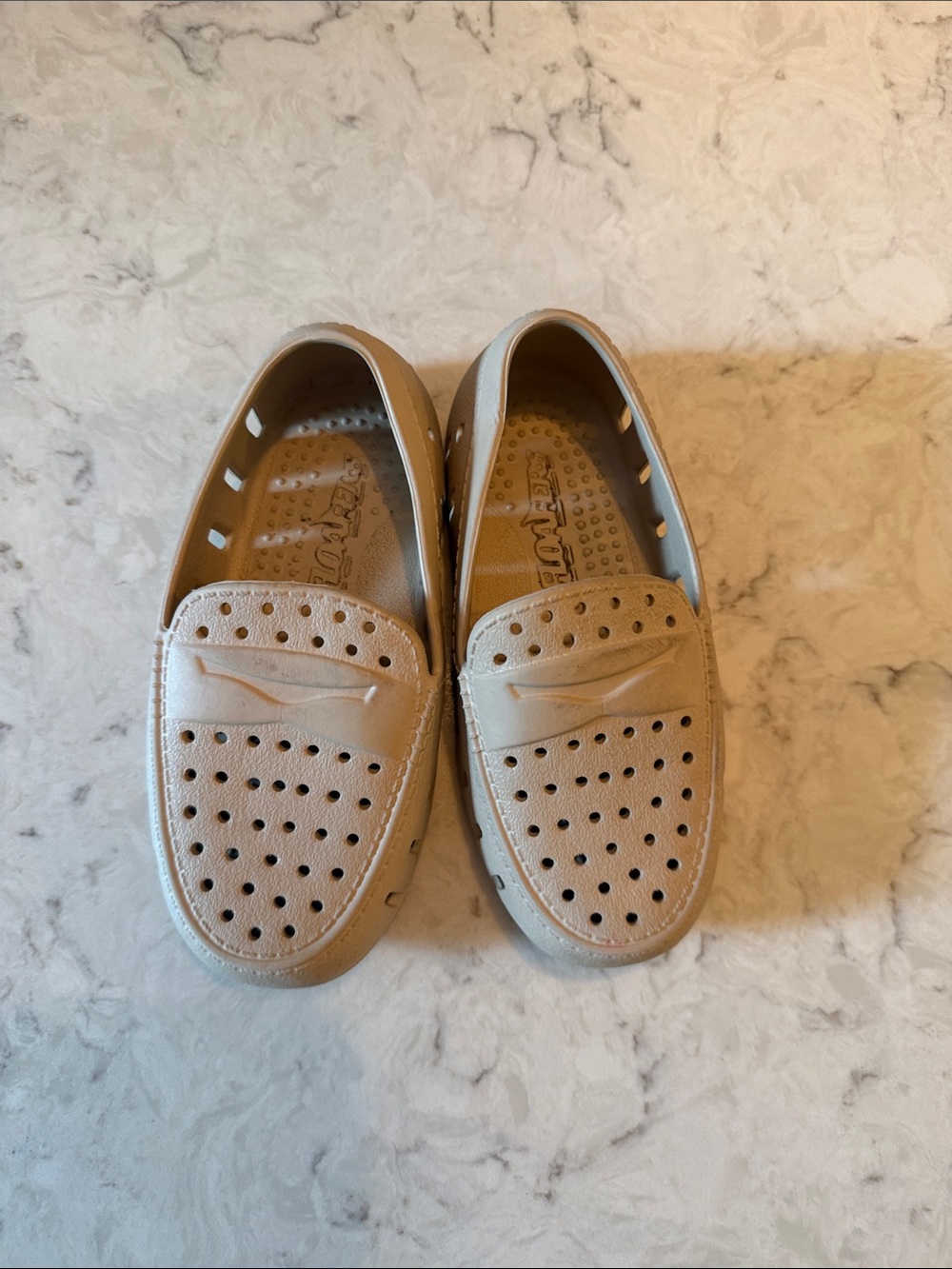 CROCS Kids Tan Water Shoes Slip-On Loafers